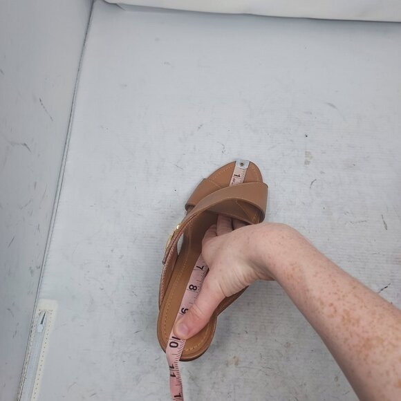 LOUIS VUITTON LV Monogram Cognac Brown Slide Sandal - Picture 8 of 12